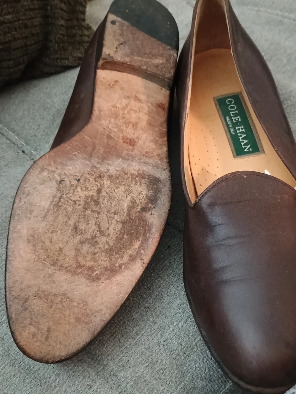 Cole Haan Women’s Dark Brown Leather Slip-On Flats (265) 8.5 AA